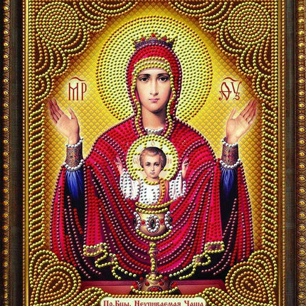 Divine Theotokos Vladimirskaya Diamond Painting Experience Kit