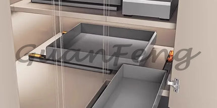 Cabinet Corner Basket Drawer Corner Storage Renovation Space Aluminum Rust-Proof Single-Layer Kitchen Deep Cabinet Shelf cabinet-corner-basket-drawer-corner-storage-renovation-space-aluminum-rust-proof-single-layer-kitchen-deep-cabinet-shelf