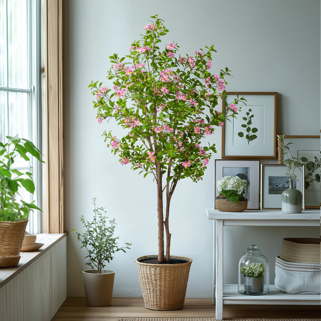 Shop Home Decoration Artificial Peach Golden Maiden Tree - Aesthetic I