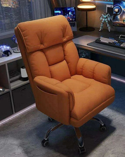 Sleek Nordic Leather Ergonomic Recliner - The Perfect Blend of Comfort for Gaming and Leisure
