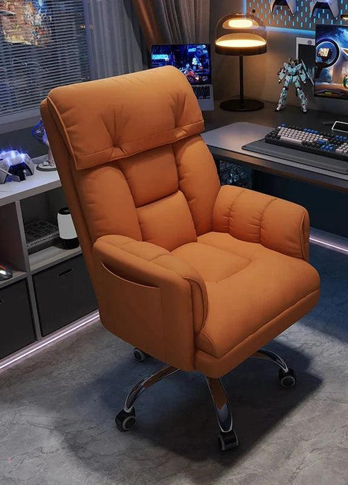 Sleek Nordic Leather Ergonomic Recliner - The Perfect Blend of Comfort for Gaming and Leisure