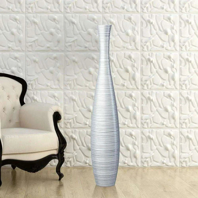 Stylish 27.5" Tall Resin Floor Vase - Chic Home Décor Accent