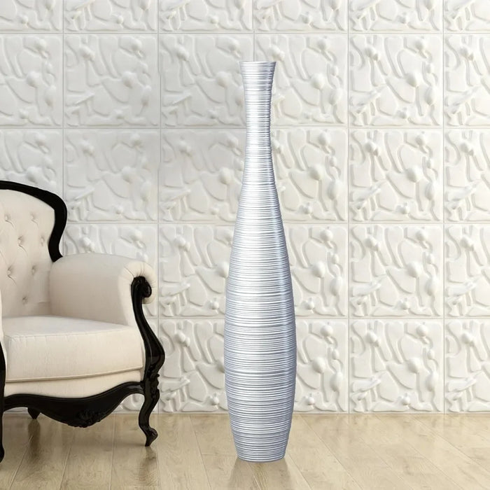 Elegant Resin Floor Vase - 27.5" Tall | Stylish Home Accent