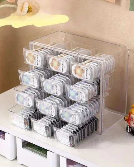 Versatile Acrylic Storage Box for Contact Lenses and Jewelry with Dust Protection
