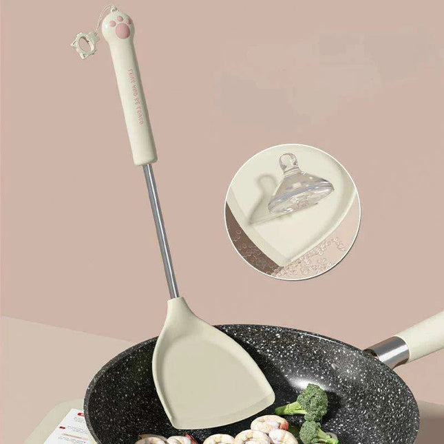 Eco-Friendly Silicone Cooking Utensil Set with Unique Subnets Design - Durable Kitchen Essentials