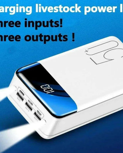 Powerful Portable Charger with Built-in LED Flashlight