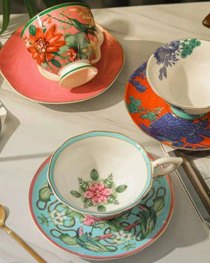 Enchanting Butterfly Haven Bone China Tea Cup and Saucer Collection