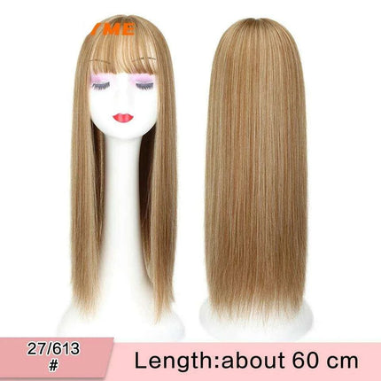 Seamless White Hair Clip-In Bangs for Effortless Style Transformation
