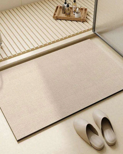 Chic Diatomite Bath Mat Set - Stylish Water-Absorbing Toilet Ensemble