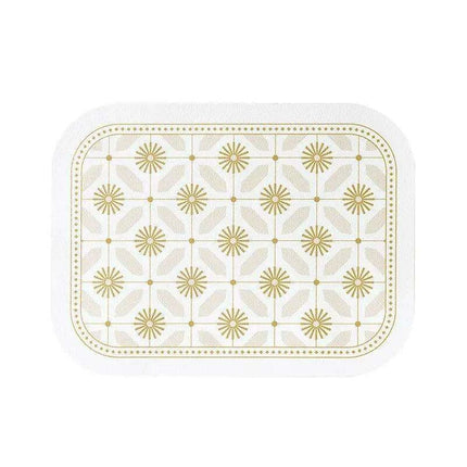 Stylish Nordic Retro Leather Dining Mat for a Chic Table Setting