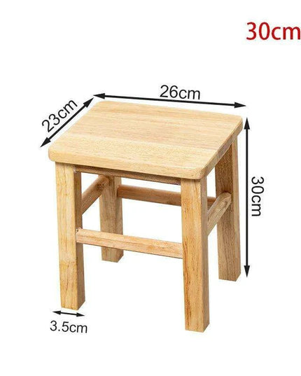 Rustic Kids' Round Wooden Bench - Stylish Multi-Use Stool for Home Decor