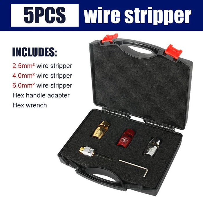 Aluminum Electrician's Wire Stripping Kit - Portable Tool for Efficient Wire Stripping