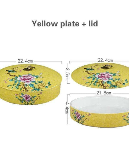 Elegant Five-Section Ceramic Serving Bowl for Gourmet Dining