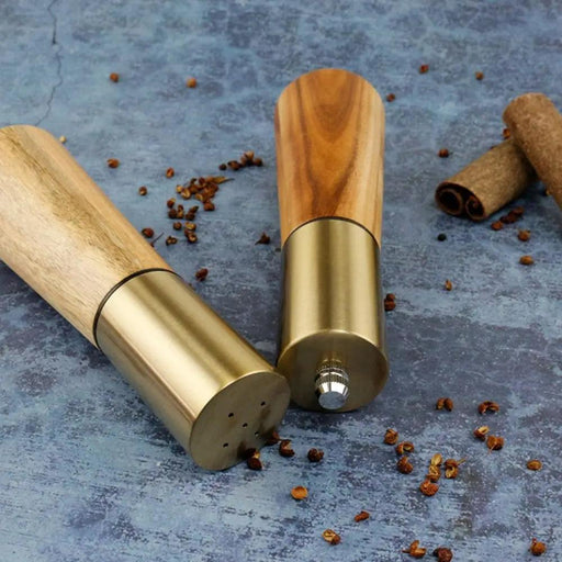 Elegant Adjustable Salt and Pepper Grinder Duo - Premium Kitchen Tool for Customized Grinds