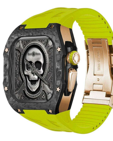 Luxurious Carbon Fiber Upgrade Set for Apple Watch: Elevate Your Style and Protection