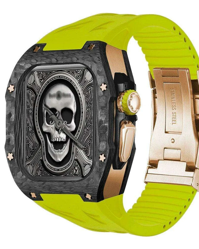 Luxurious Carbon Fiber Upgrade Set for Apple Watch: Elevate Your Style and Protection