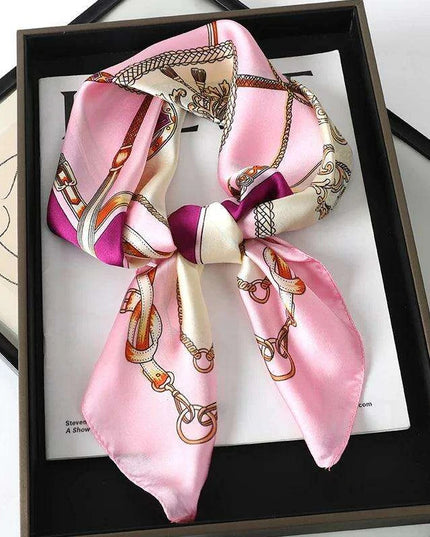 Chic Toddler Elegance: Luxurious 70x70cm Silk Scarf for Ages 6 Months to 4 Years