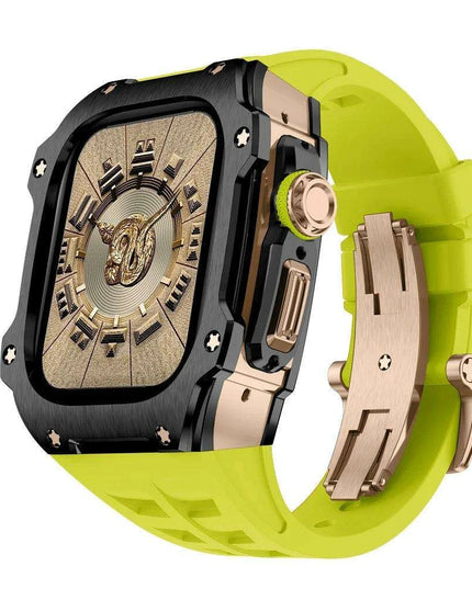 Premium 49mm Stainless Steel Apple Watch Case and Band - Redefine Your Elegance