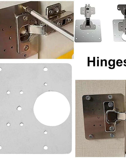 Stainless Steel Hinge Repair Tool Kit for Effortless Cabinet and Wardrobe Solutions