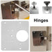Stainless Steel Hinge Fixing Solution for Cabinet and Wardrobe Doors