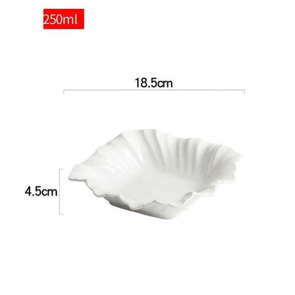 Elegant White Ceramic Serving Bowl for Exquisite Fruit and Vegetable Display