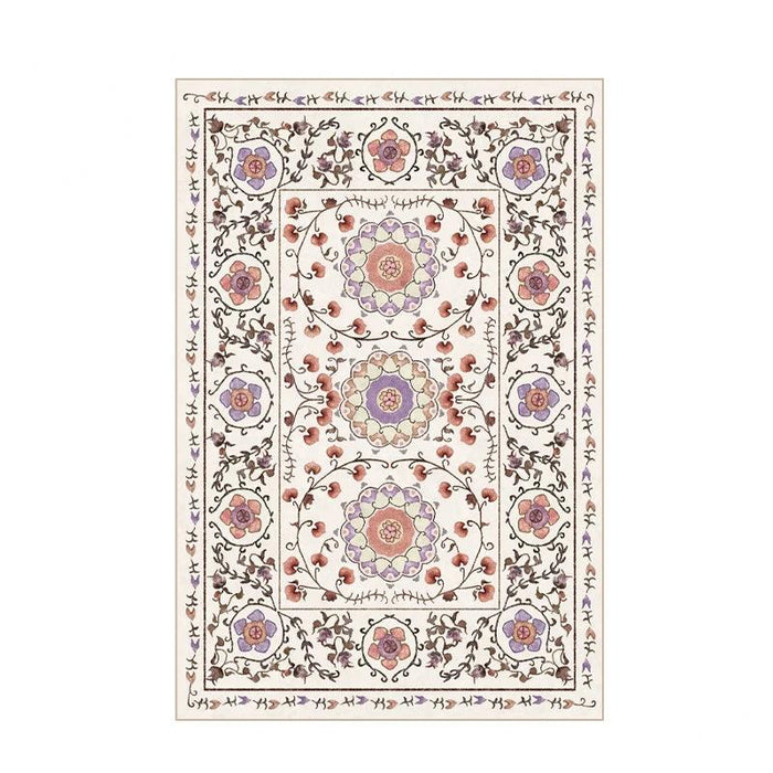 Elegant Retro Boho Handwoven Rug