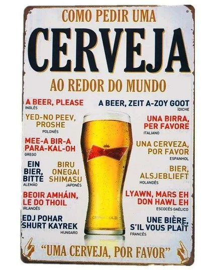 Vintage Cheers Beer Metal Sign - Perfect Wall Art for Bars, Man Caves, and Restaurants