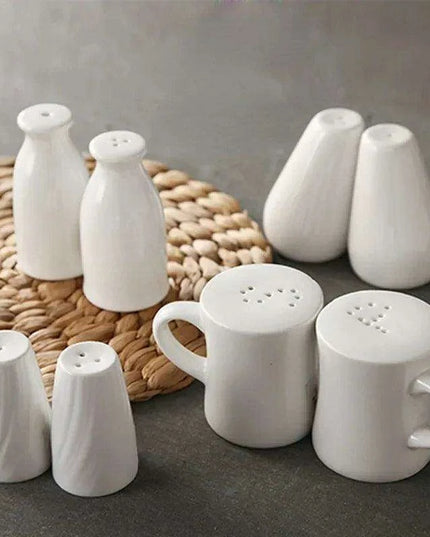 Elegant Nordic White Marble Spice Jar Collection for Chic Kitchen Organization