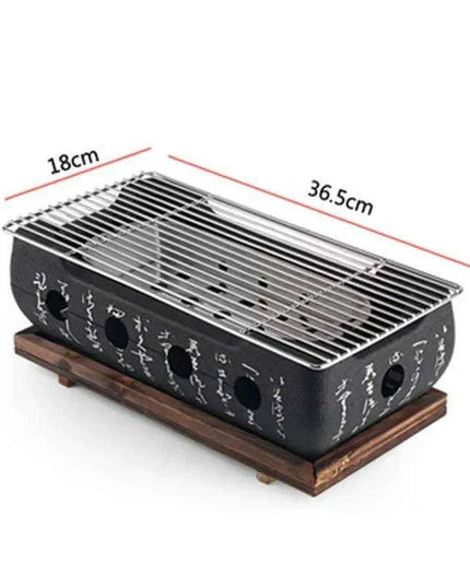 Portable Japanese & Korean Charcoal BBQ Grill Kit with Aluminium Alloy Stove: Your Ultimate Grilling Companion