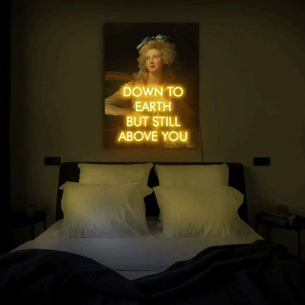 Radiant Lady Neon Sign: Customizable UV Light Room Decor