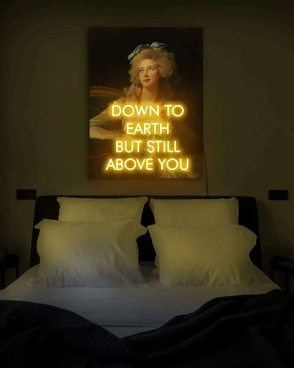 Radiant Lady Neon Sign: Customizable UV Light Room Decor