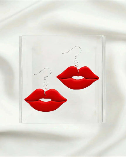 Festive Creations Earring Mold: Design Playful Red Lips & Enchanting Christmas House Shapes