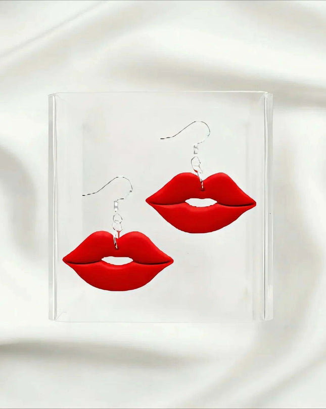 Festive Creations Earring Mold: Design Playful Red Lips & Enchanting Christmas House Shapes