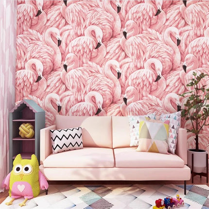 Pink Flamingo Waterproof Wallpaper