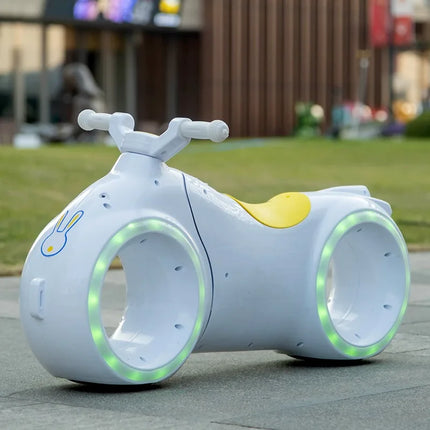 Star's Shop Children's Electric Balance Bike with Flashing Lights & Mu