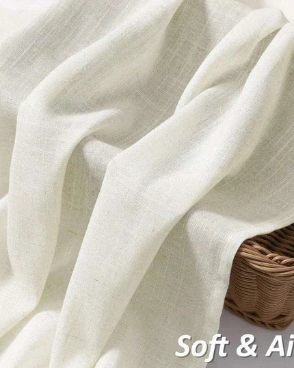 Elegant Rustic Linen Blend Drapes - Perfect for Privacy and Style in Any Room