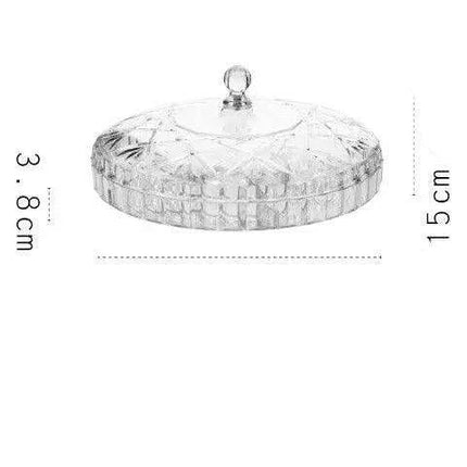Chic Clear Candy and Snack Organizer Tray with Decorative Lid for Stylish Home Storage