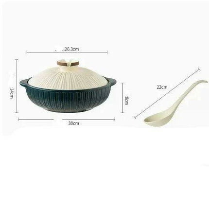 Korean Traditional Ceramic Casserole Pot - Perfect for Authentic Gas Cooking