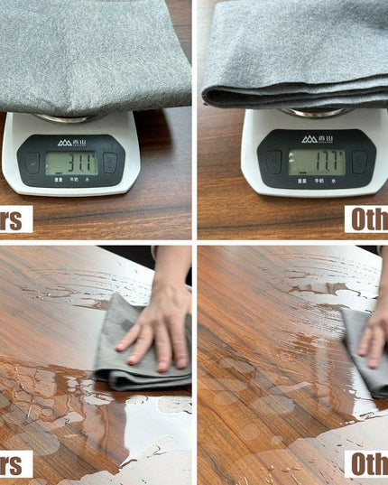 Thickened Microfiber Streak-Free Cleaning Cloths for Crystal Clear Windows and Glass - Reusable Multi-Use Towels