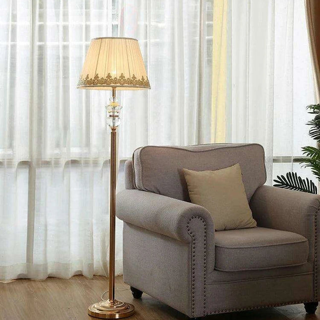 Elegant Crystal LED Floor Light - Modern Design for Chic Interiors