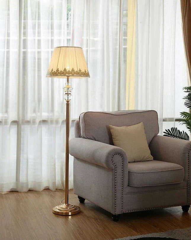 Elegant Crystal LED Floor Light - Modern Design for Chic Interiors