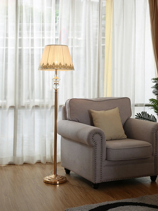 Crystal LED Floor Lamp - Elegant Modern Lighting Fixture