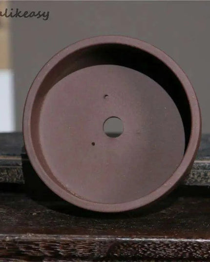 Artisan Crafted Yixing Purple Clay Succulent Planter - Chic Three-Legged Bonsai Pot for Elegant Indoor Spaces