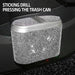 Elegant Diamond-Inspired Car Trash Bin for Stylish Travel