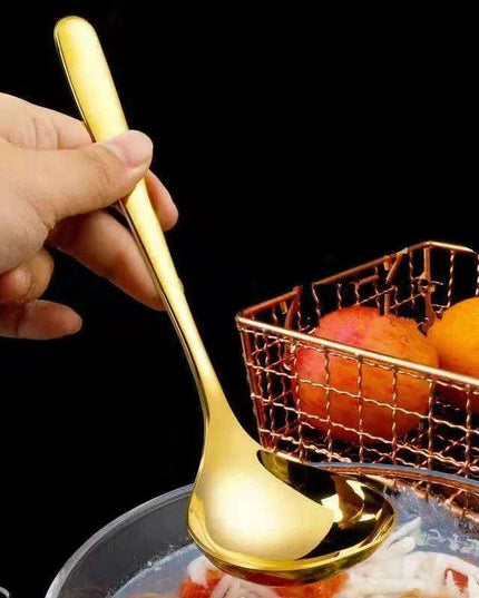 Sophisticated Stainless Steel Ladle Set with Extended Handles for Effortless Cooking