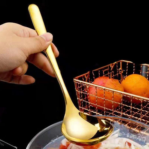 Sophisticated Stainless Steel Ladle Set with Extended Handles for Effortless Cooking