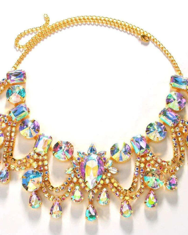 Elegant Water Droplet Choker Necklace for Trendsetting Women