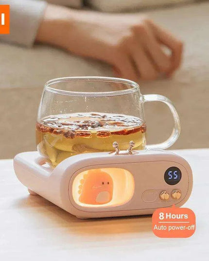 Electric Cup Warmer with LED Display and Adjustable Heating Options
