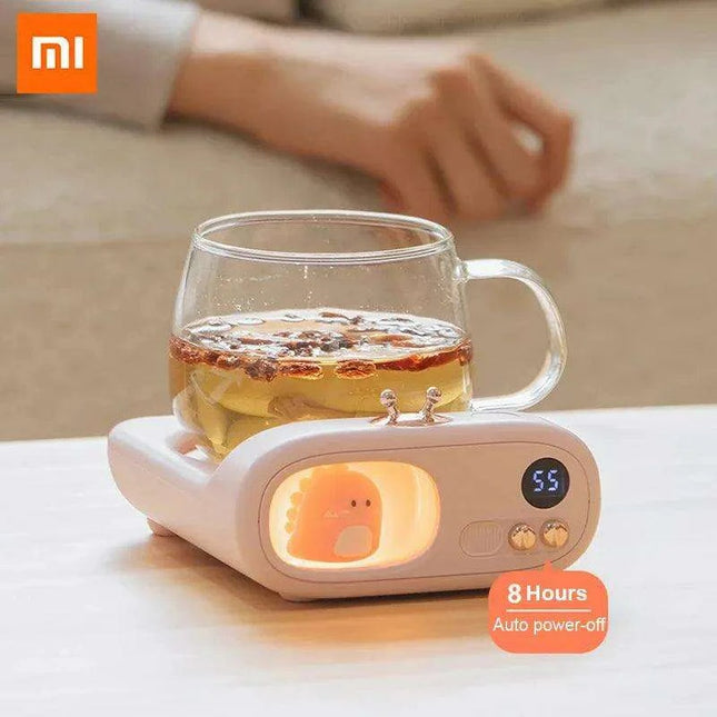 Electric Cup Warmer with LED Display and Adjustable Heating Options