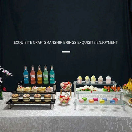 Elegant 3-Tier Acrylic Dessert Display Stand for Celebrations and Gatherings